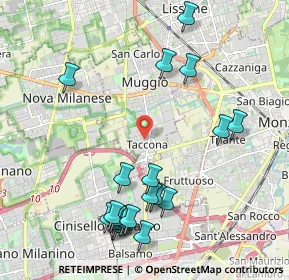 Mappa Via Guglielmo Marconi, 20835 Muggiò MB, Italia (2.3625)