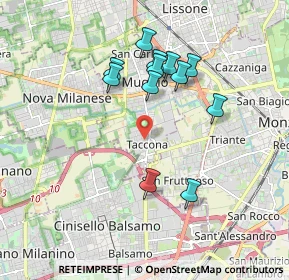 Mappa Via Guglielmo Marconi, 20835 Muggiò MB, Italia (1.66833)