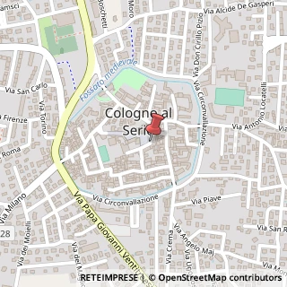 Mappa Piazza Camillo Benso Conte di Cavour, 3, 24055 Cologno al Serio, Bergamo (Lombardia)