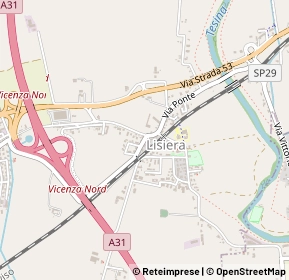 Mappa Via della ferrovia, 36050 Bolzano Vicentino VI, Italia (0.25385)