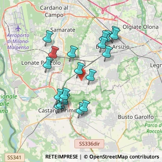 Mappa Via Nino Bixio, 20020 Magnago MI, Italia (3.6145)