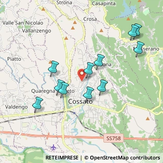 Mappa Via Lavino, 13836 Cossato BI, Italia (1.91818)