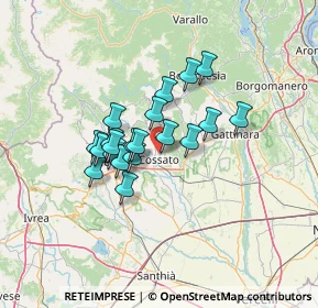 Mappa Via Lavino, 13836 Cossato BI, Italia (9.7045)