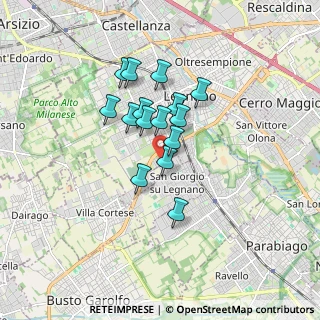 Mappa Via Tevere, 20025 Legnano MI, Italia (1.236)