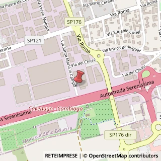 Mappa Via Santa Maria in Campo, 16, 20873 Cavenago di Brianza, Monza e Brianza (Lombardia)