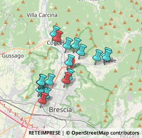 Mappa Via Gian Battista Rodella, 25136 Brescia BS, Italia (3.17722)