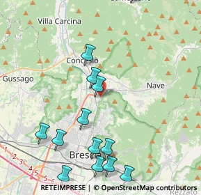 Mappa Via Gian Battista Rodella, 25136 Brescia BS, Italia (5.51625)