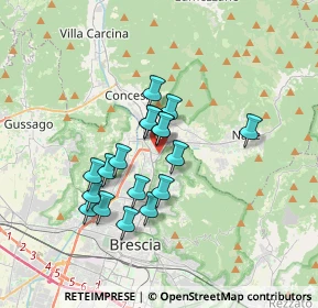 Mappa Via Gian Battista Rodella, 25136 Brescia BS, Italia (2.73222)