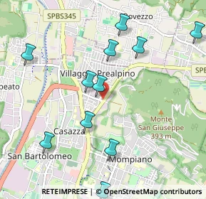 Mappa Via Gian Battista Rodella, 25136 Brescia BS, Italia (1.12727)