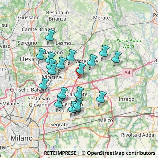 Mappa Via Don Benedetto Galbiati, 20864 Agrate Brianza MB, Italia (6.62316)