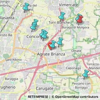 Mappa Via Don Benedetto Galbiati, 20864 Agrate Brianza MB, Italia (2.19455)