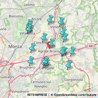 Mappa Via Don Benedetto Galbiati, 20864 Agrate Brianza MB, Italia (3.52316)