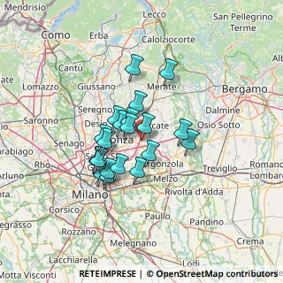 Mappa Via Don Benedetto Galbiati, 20864 Agrate Brianza MB, Italia (9.9575)