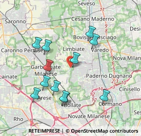 Mappa Via per Cesate, 20030 Senago MI, Italia (3.69917)