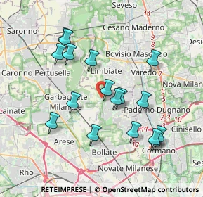 Mappa Via per Cesate, 20030 Senago MI, Italia (3.65059)