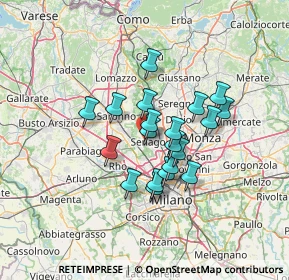 Mappa Via per Cesate, 20030 Senago MI, Italia (10.148)