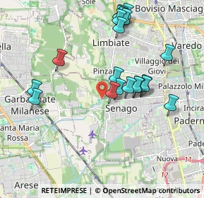 Mappa Via per Cesate, 20030 Senago MI, Italia (1.943)