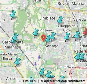 Mappa Via per Cesate, 20030 Senago MI, Italia (2.9295)