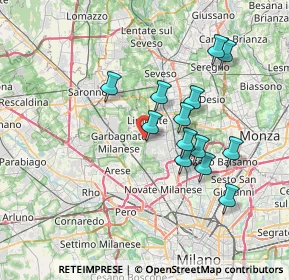 Mappa Via per Cesate, 20030 Senago MI, Italia (6.47154)