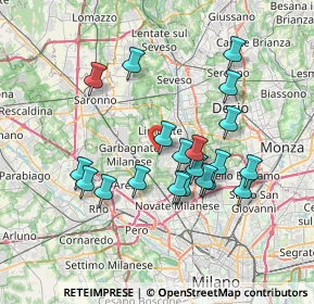 Mappa Via per Cesate, 20030 Senago MI, Italia (6.683)