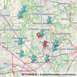 Mappa Via Sibilla Aleramo, 20030 Senago MI, Italia (4.52273)