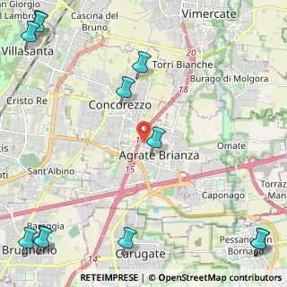 Mappa Via Madre Ada Bianchi, 20864 Agrate Brianza MB, Italia (3.68083)