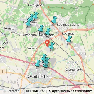 Mappa Via del Pavione, 25050 Paderno Franciacorta BS, Italia (1.83667)