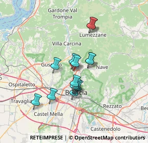 Mappa Via E. Vanoni, 25060 Brescia BS, Italia (5.225)