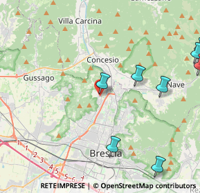 Mappa Via E. Vanoni, 25060 Brescia BS, Italia (6.50917)