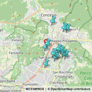 Mappa Via E. Vanoni, 25060 Brescia BS, Italia (1.55769)