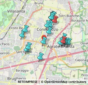 Mappa Via Salvo D'Acquisto, 20863 Concorezzo MB, Italia (1.612)