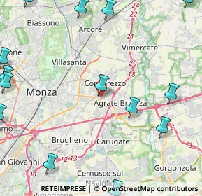 Mappa Via Salvo D'Acquisto, 20863 Concorezzo MB, Italia (6.78438)