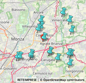 Mappa Via Salvo D'Acquisto, 20863 Concorezzo MB, Italia (4.14294)