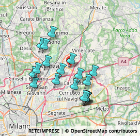 Mappa Via Salvo D'Acquisto, 20863 Concorezzo MB, Italia (6.80053)