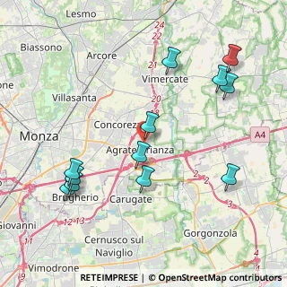 Mappa Via Antonio Gramsci, 20864 Agrate Brianza MB, Italia (4.49167)