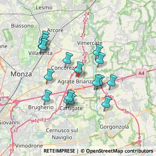 Mappa Via Antonio Gramsci, 20864 Agrate Brianza MB, Italia (3.47353)