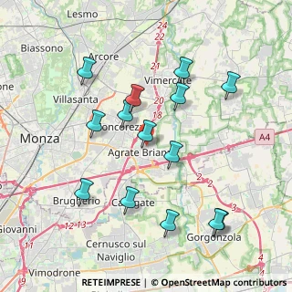 Mappa Via Antonio Gramsci, 20864 Agrate Brianza MB, Italia (3.92786)
