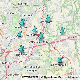 Mappa Via Antonio Gramsci, 20864 Agrate Brianza MB, Italia (4.10083)