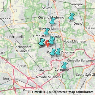 Mappa Piazza Tricolore, 20030 Senago MI, Italia (2.38909)