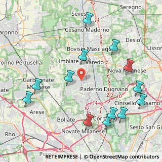 Mappa Piazza Tricolore, 20030 Senago MI, Italia (4.98615)
