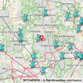 Mappa Piazza Tricolore, 20030 Senago MI, Italia (6.3355)