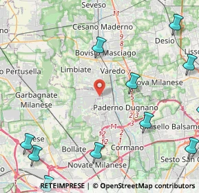 Mappa Via Guglielmo Oberdan, 20030 Senago MI, Italia (6.78769)