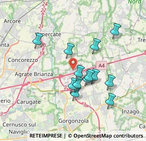 Mappa Via Galileo Galilei, 20873 Cavenago di Brianza MB, Italia (3.07)
