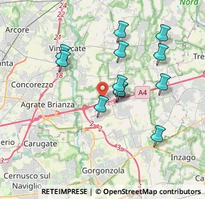 Mappa Via Galileo Galilei, 20873 Cavenago di Brianza MB, Italia (3.34083)