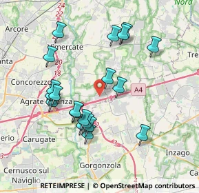 Mappa Via Galileo Galilei, 20873 Cavenago di Brianza MB, Italia (3.6475)