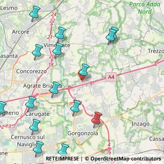 Mappa Via Galileo Galilei, 20873 Cavenago di Brianza MB, Italia (5.69867)