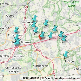 Mappa Via Galileo Galilei, 20873 Cavenago di Brianza MB, Italia (3.80929)