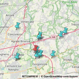 Mappa Via Galileo Galilei, 20873 Cavenago di Brianza MB, Italia (4.10231)