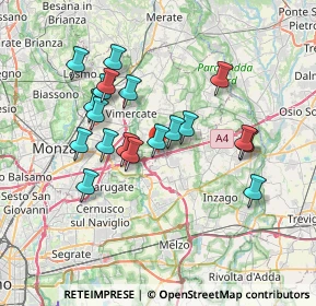 Mappa Via Galileo Galilei, 20873 Cavenago di Brianza MB, Italia (6.46105)