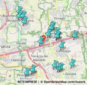 Mappa Via Galileo Galilei, 20873 Cavenago di Brianza MB, Italia (2.181)